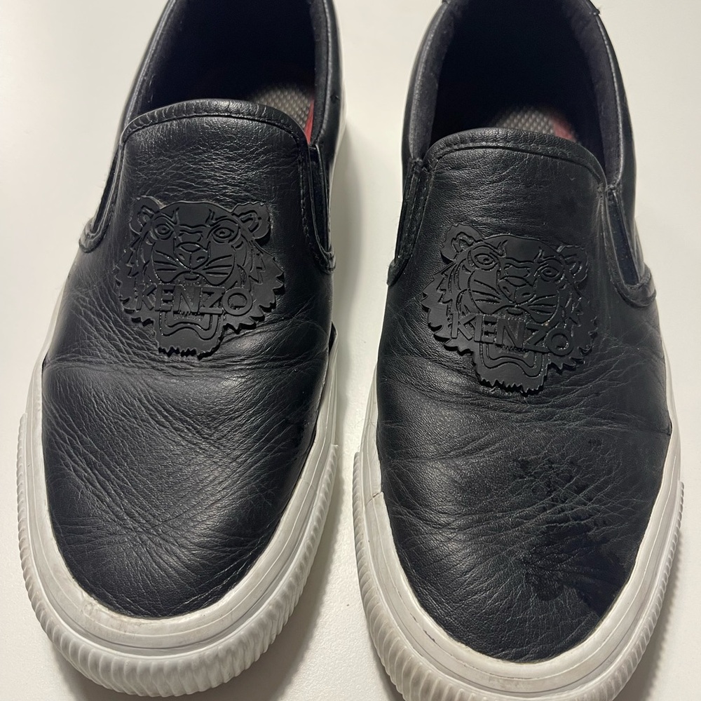 Kenzo Black Slip-On Loafers